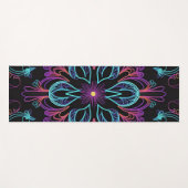 Lebhafte Abstrakte Blüte Yogamatte (Vorderseite (Horizontal))