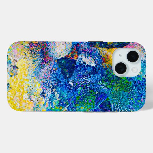 Lebhafte Abstrakte Cat Art Print Case-Mate iPhone Hülle (Rückseite (Horizontal))