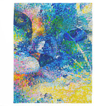 Lebhafte Abstrakte Cat Art Print