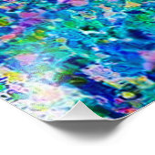 Lebhafte Abstrakte Cat Art Print Fotodruck (Ecke)