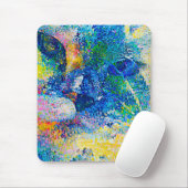 Lebhafte Abstrakte Cat Art Print Mousepad (Mit Mouse)