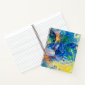 Lebhafte Abstrakte Cat Art Print Notizblock (Innenseite)