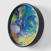 Lebhafte Abstrakte Cat Art Print Uhr (Winkel)