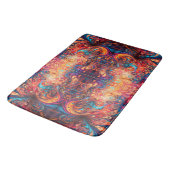 Lebhafte abstrakte Design-Badematte Badematte (Schrägansicht)