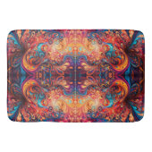 Lebhafte abstrakte Design-Badematte Badematte (Vorderseite)