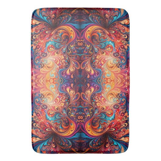 Lebhafte abstrakte Design-Badematte Badematte (Vorderseite Vertikal)