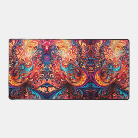 Lebhafte, abstrakte Design-Schreibtischmatte Schreibtischunterlage (Vorderseite)