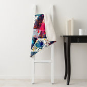 Lebhafte Abstrakte Diamantmuster Sherpadecke (Beispiel)
