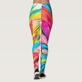 Lebhafte Abstrakte Explosion Leggings (Rückseite)