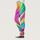 Lebhafte Abstrakte Explosion Leggings (Links)