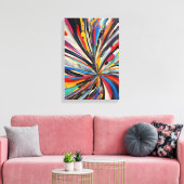 Lebhafte Abstrakte Explosion Moderne Kunst Leinwanddruck (Insitu (Wohnzimmer))