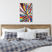 Lebhafte Abstrakte Explosion Moderne Kunst Leinwanddruck (Insitu (Schlafzimmer))