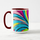 Lebhafte Abstrakte Explosion Tasse (Links)