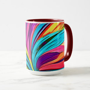Lebhafte Abstrakte Explosion Tasse
