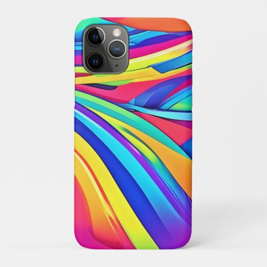 Lebhafte Abstrakte Farbbandkunst Case-Mate iPhone Hülle (Rückseite)