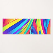 Lebhafte Abstrakte Farbbandkunst Yogamatte (Vorderseite (Horizontal))