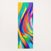 Lebhafte Abstrakte Farbgestaltung Yogamatte (Rückseite)