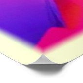 Lebhafte Abstrakte Formen Kunst Poster (Ecke)