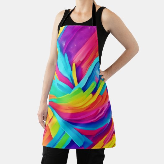 Lebhafte Abstrakte Formen Kunst Schürze (InSitu)