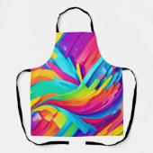 Lebhafte Abstrakte Formen Kunst Schürze (Vorderseite)
