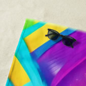 Lebhafte Abstrakte Formen Kunst Strandtuch (Beispiel)