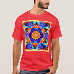 Lebhafte Abstrakte Geometrien - farbenfrohe Muster T-Shirt