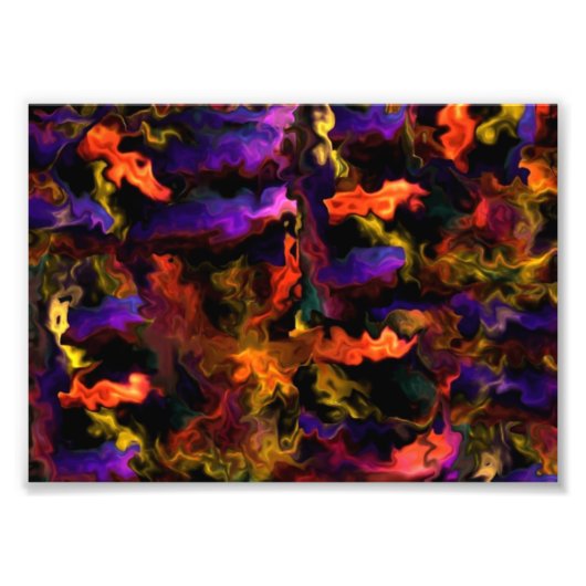 Lebhafte Abstrakte Heilsegmente 55,4 Fotodruck (Vorne)