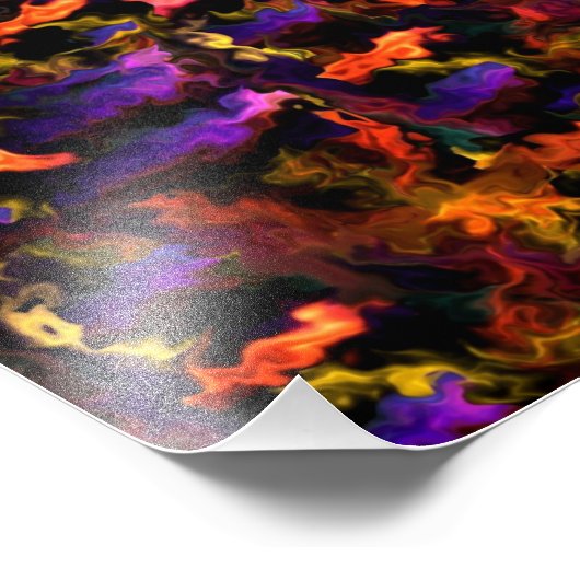 Lebhafte Abstrakte Heilsegmente 55,4 Fotodruck (Ecke)