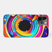 Lebhafte Abstrakte kosmische Vortex Kunst Case-Mate iPhone Hülle (Rückseite (Horizontal))