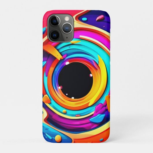 Lebhafte Abstrakte kosmische Vortex Kunst Case-Mate iPhone Hülle (Rückseite)