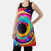 Lebhafte Abstrakte kosmische Vortex Kunst Schürze (InSitu)