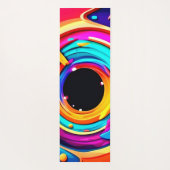 Lebhafte Abstrakte kosmische Vortex Kunst Yogamatte (Rückseite)