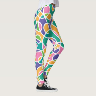 Lebhafte abstrakte Kreise Leggings
