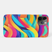 Lebhafte Abstrakte Kunst der Wavy Case-Mate iPhone Hülle (Rückseite (Horizontal))