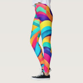 Lebhafte Abstrakte Kunst der Wavy Leggings (Links)
