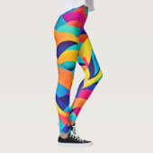 Lebhafte Abstrakte Kunst der Wavy Leggings (Rechts)