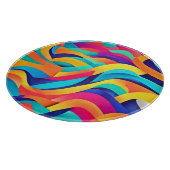Lebhafte Abstrakte Kunst der Wavy Schneidebrett (Ecke)