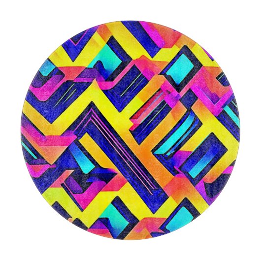 Lebhafte Abstrakte Kunst: Energie entfesselt Schneidebrett (Vorderseite)