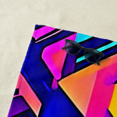 Lebhafte Abstrakte Kunst: Energie entfesselt Strandtuch (Beispiel)