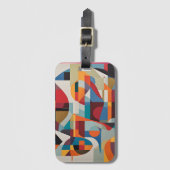 Lebhafte Abstrakte Kunst - expressives und farbenf Gepäckanhänger (Vorderseite Vertikal)