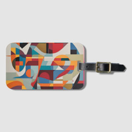 Lebhafte Abstrakte Kunst - expressives und farbenf Gepäckanhänger