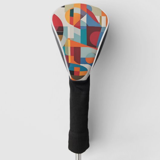 Lebhafte Abstrakte Kunst - expressives und farbenf Golf Headcover (Vorderseite)