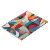 Lebhafte Abstrakte Kunst - expressives und farbenf Notizblock (Linke Seite)