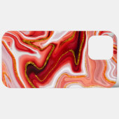 Lebhafte Abstrakte Kunst in Rot und Gold Case-Mate iPhone Hülle (Rückseite (Horizontal))