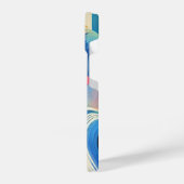 "Lebhafte Abstrakte Kunst" iPhone Hülle (Linke Seite)