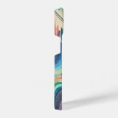 "Lebhafte Abstrakte Kunst" iPhone Hülle (Rechte Seite)