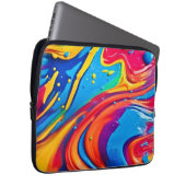 Lebhafte Abstrakte Kunst Laptopschutzhülle (Vorne Rechts)