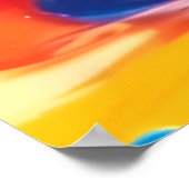 Lebhafte Abstrakte Kunst Poster (Ecke)