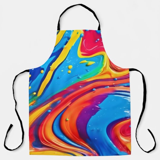Lebhafte Abstrakte Kunst Schürze (Vorderseite)