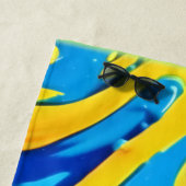 Lebhafte Abstrakte Kunst Strandtuch (Beispiel)